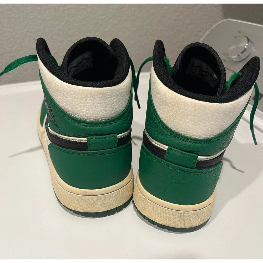 Air Jordan 1 Mid Pine Green 2018 Men’s Size 9 852542-301 Green Black No Box